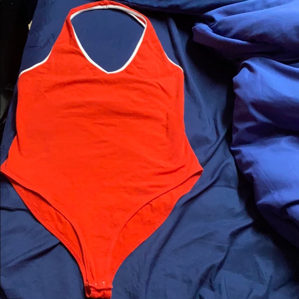 Red body suit